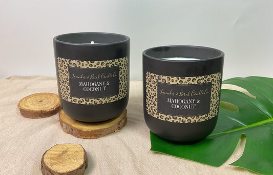 LUXE Safari Cheetah Candle - Mahogany Coconut (11 oz)