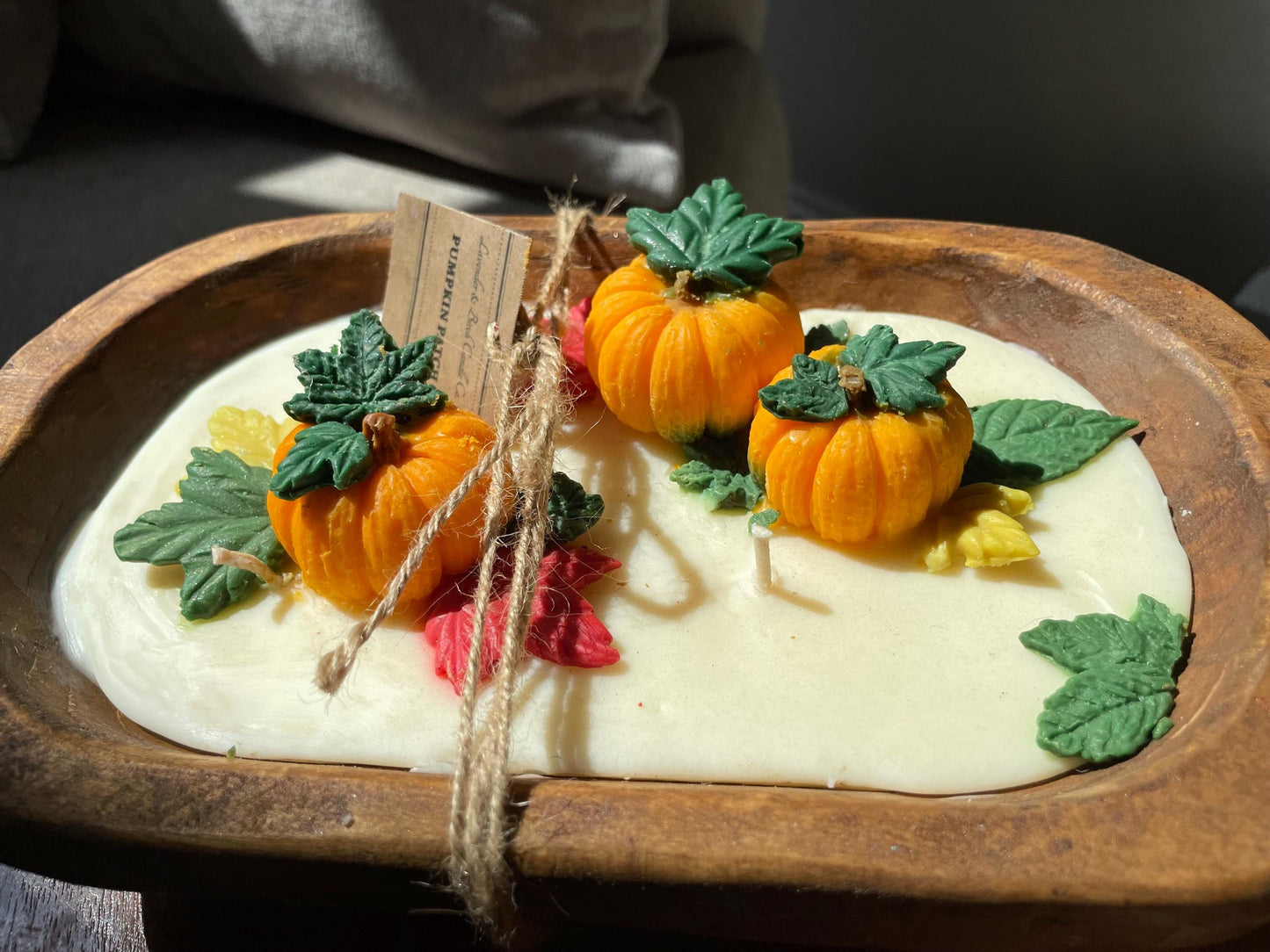 Pumpkin Soufflé Dough Bowl Candle