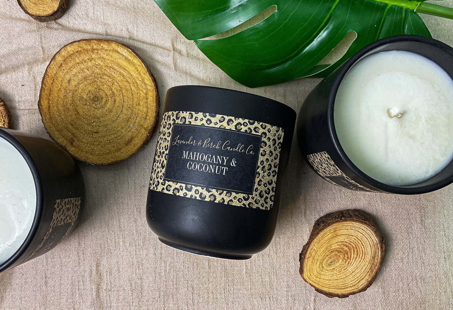 LUXE Safari Cheetah Candle - Mahogany Coconut (11 oz)