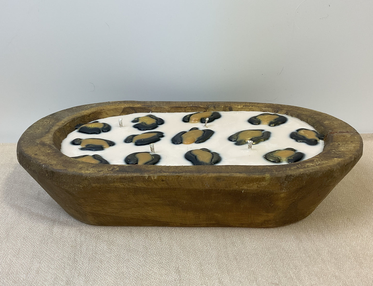 LUXE Safari Cheetah Dough Bowl Candle