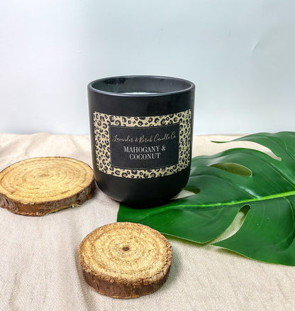 LUXE Safari Cheetah Candle - Mahogany Coconut (11 oz)