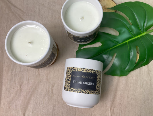 LUXE Safari Cheetah Candle – Fresh Cherry (11 oz)