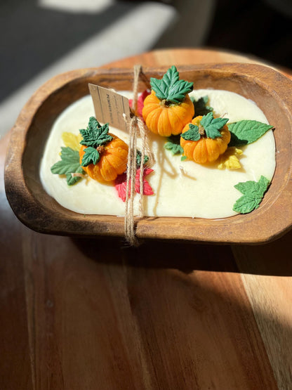 Pumpkin Soufflé Dough Bowl Candle