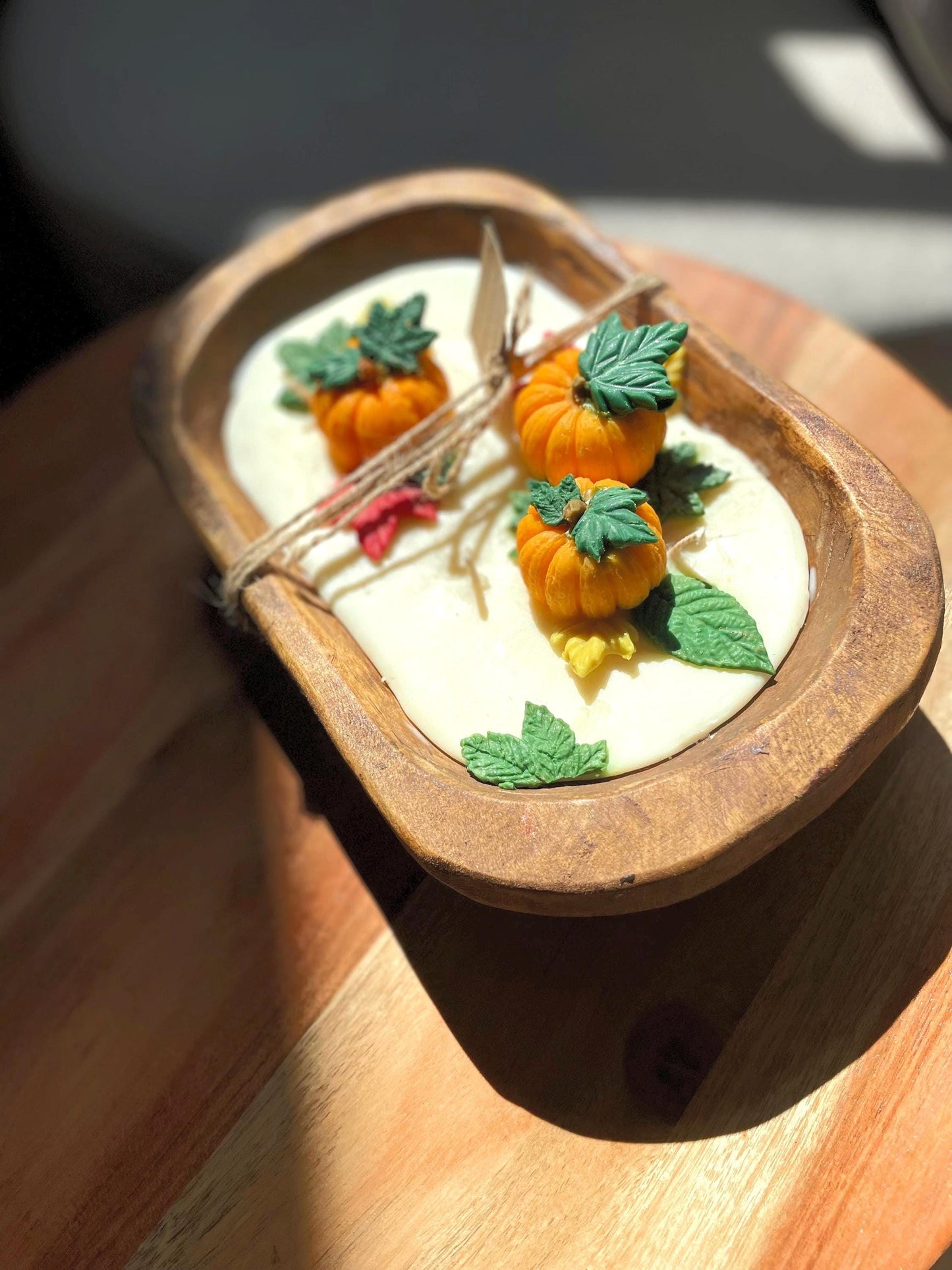 Pumpkin Soufflé Dough Bowl Candle