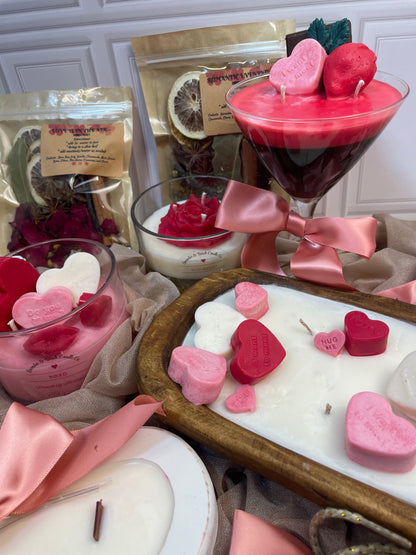 Chocolate-Covered Strawberry Martini Soy Candle | Luxury Valentine’s Day Gift