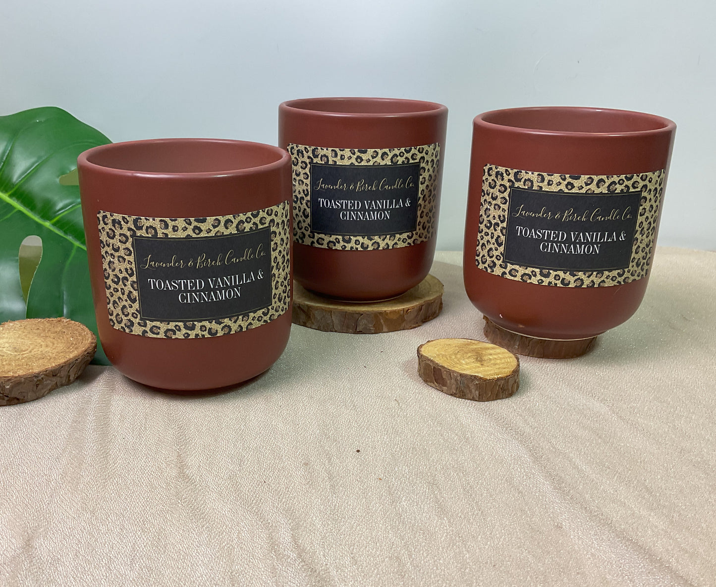 LUXE Safari Cheetah Candle – Toasted Vanilla & Cinnamon (11 oz)