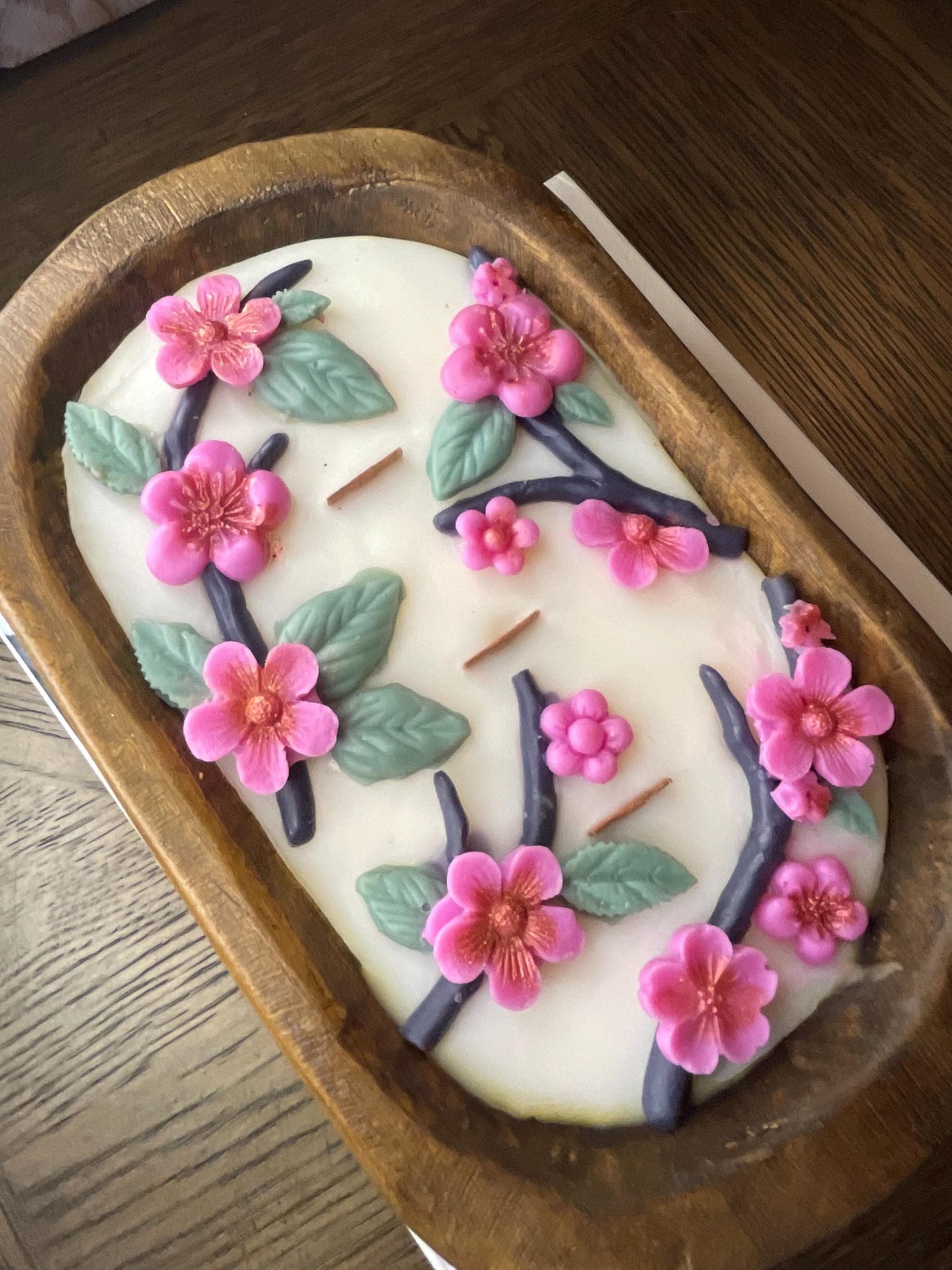 Cherry Blossom Dough Bowl Candle