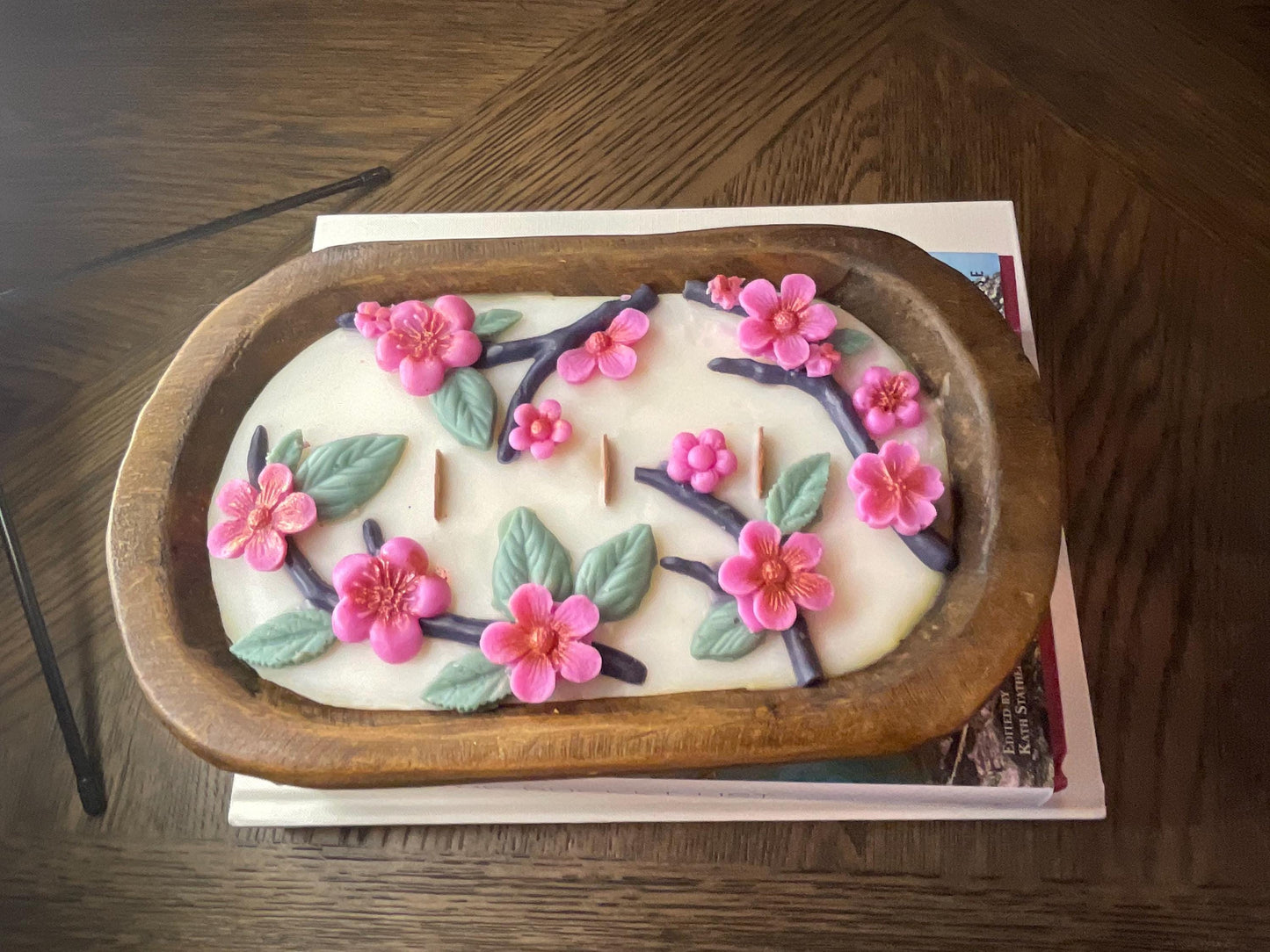 Cherry Blossom Dough Bowl Candle