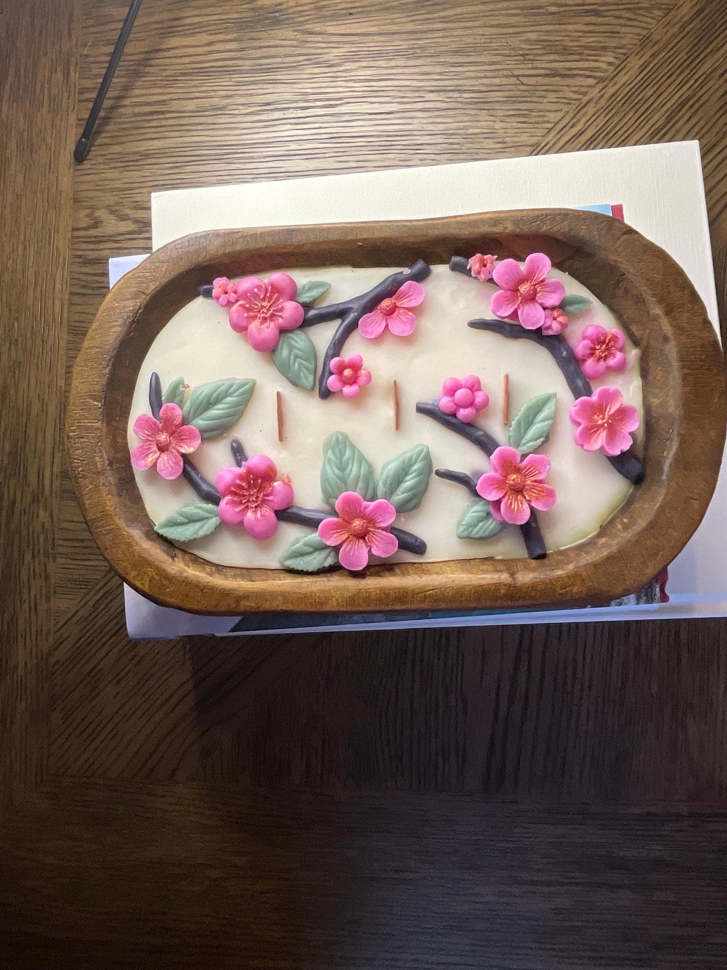 Cherry Blossom Dough Bowl Candle