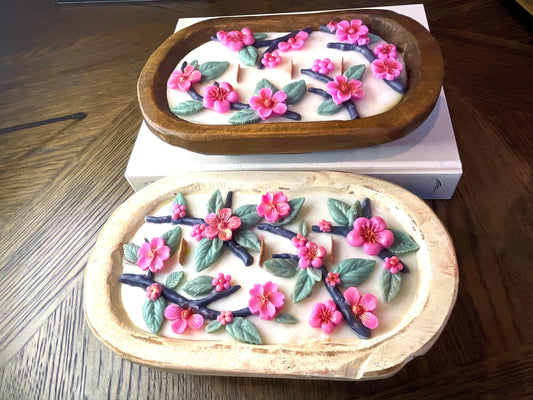 Cherry Blossom Dough Bowl Candle