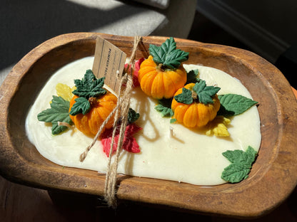 Pumpkin Soufflé Dough Bowl Candle