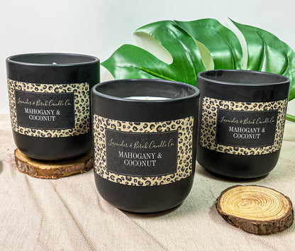 LUXE Safari Cheetah Candle - Mahogany Coconut (11 oz)