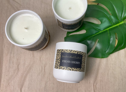 LUXE Safari Cheetah Candle – Fresh Cherry (11 oz)