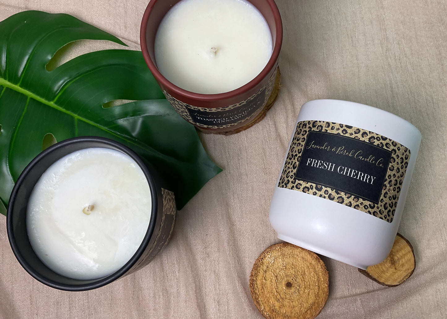 LUXE Safari Cheetah Candle – Fresh Cherry (11 oz)