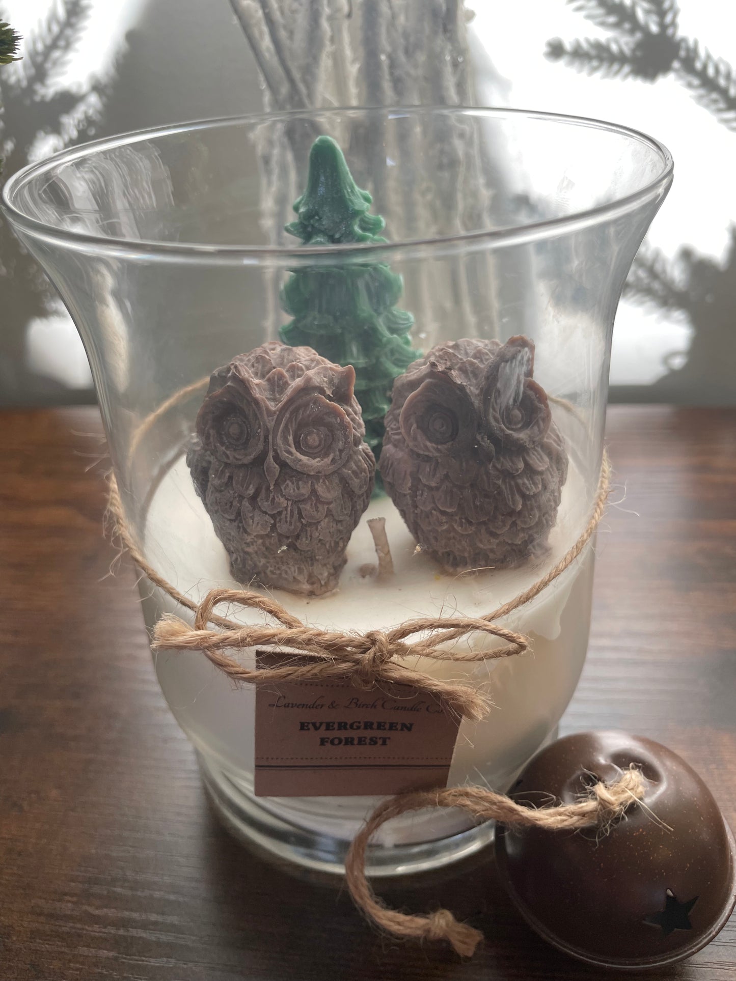 Woodland Owls and Pine Soy Candle