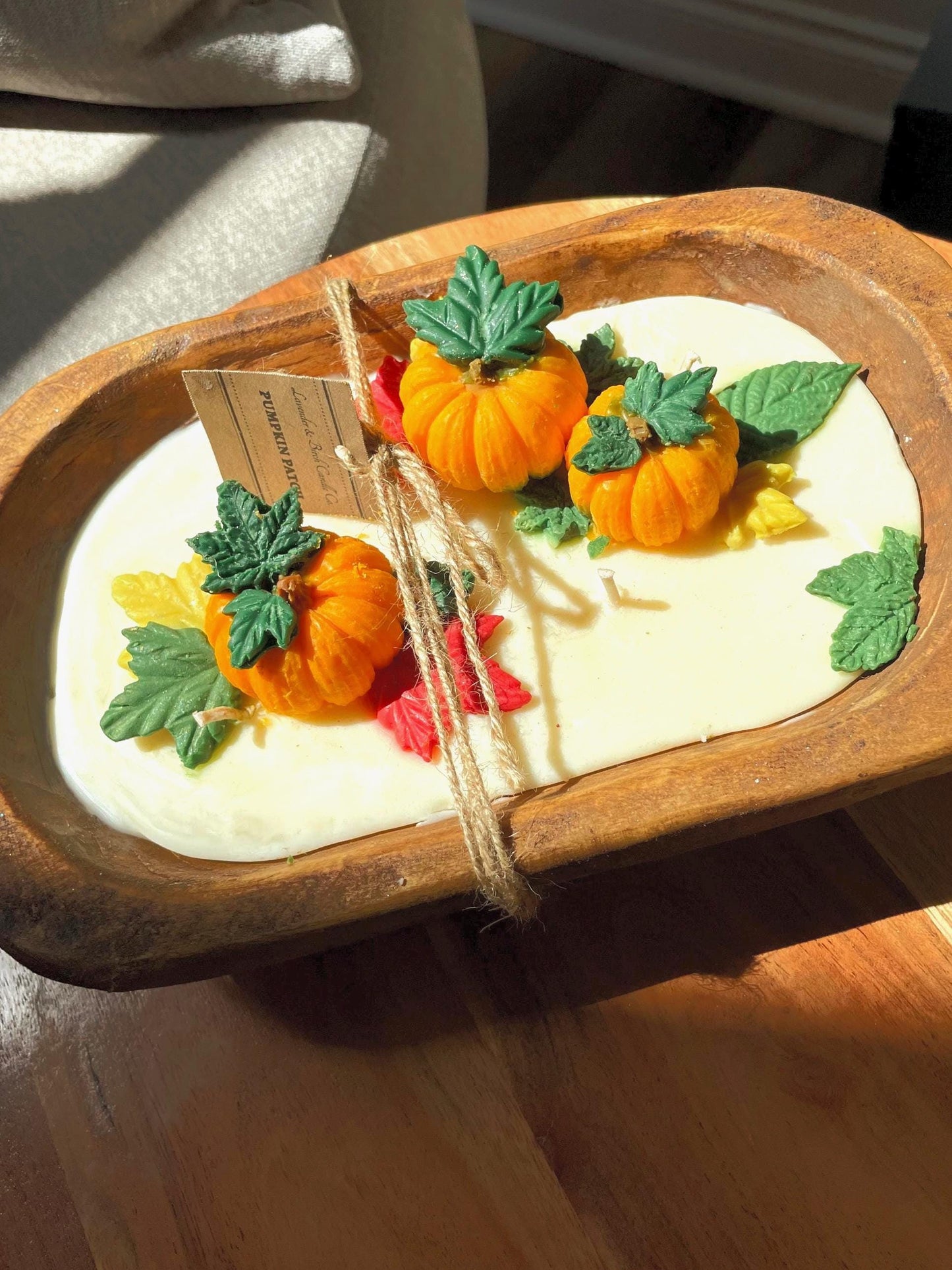 Pumpkin Soufflé Dough Bowl Candle