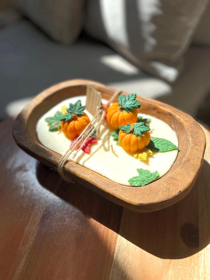 Pumpkin Soufflé Dough Bowl Candle